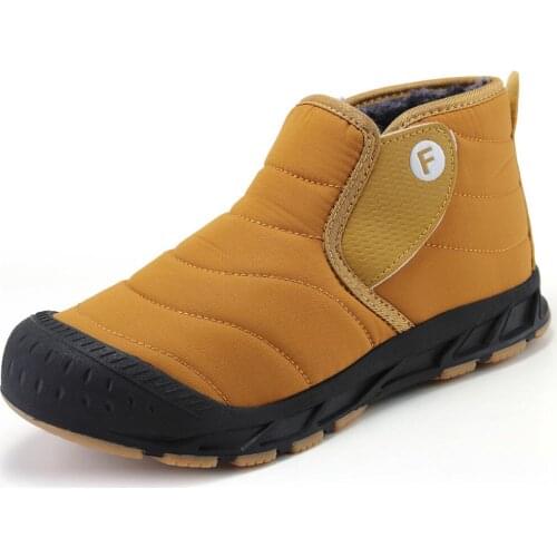 Unisex Waterproof Winter Men Boots Adult Couple Warm Snow Boots Men Work Casual Sneakers High Top High-top Non-slip Ankle Boots