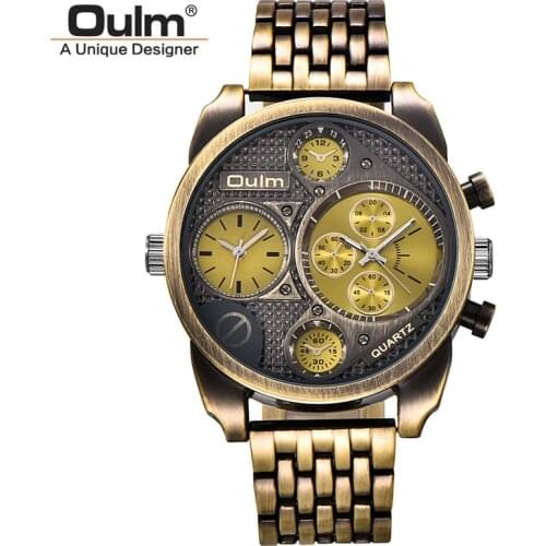Luxury Brand Men Steel Wristwatches Two Time Zone Male Quartz Clock Big Dial Mens Watches Dropshipping Clock relogio masculino
