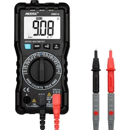 MESTEK DM91A 9999 counts mini multimeter digital multimeter auto range AC/DC current tester multimetre multi meter multitester