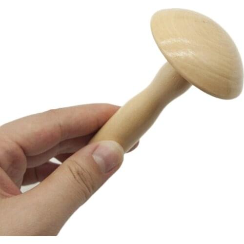 Wooden DIY Darning Mushroom Darner Patch Tool Trouser Clothes Sock Sewing Repair F1CC