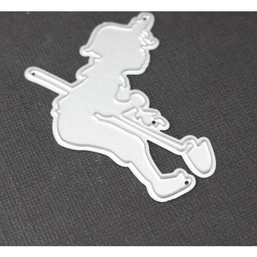 Women Farmer Weeding Metal Cutting Dies Embossing Scrapbooking Stencil Craft Cut Dies For DIY Card Crafts Handmade