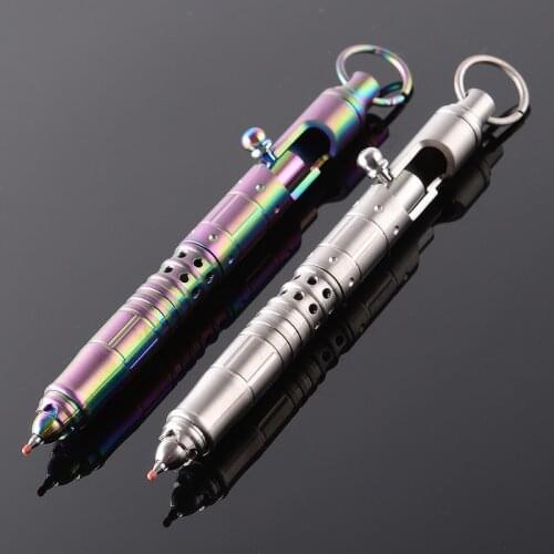 Titanium Alloy Bolt Pen Self Defense Weapon EDC Tactical Gear Pocket Rescue Survival Camp Accessory Hike Tool Tactical Pen