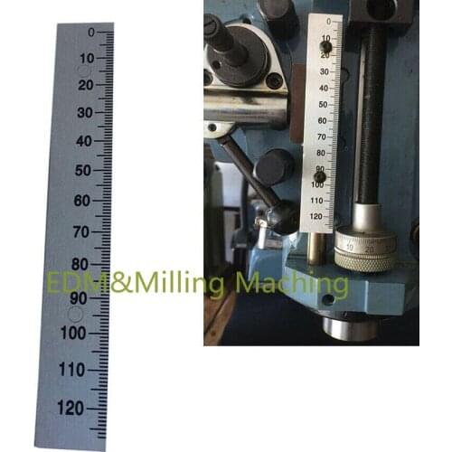 1PCS High Quality Bridgeport Milling Machine 0-120mm Depth Feed Rod Scale Ruler CNC Aluminum B159 DURABLE New