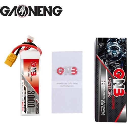GNB 3000mAh 22.2V 6S 40C/80C lithium battery For RC Helicopter Quadcopter FPV Racing Drone Parts Any plug can be selected