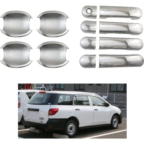 FOR Nissan 2006 AD Van Y12 Chrome Door Handle Cup Bowl Cover Trim Sticker Accessories Stickers Car Styling