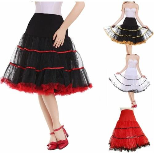 Short Petticoat 50s Vintage Slip Rockabilly 26" Net Underskirt Skirt Wedding 2022