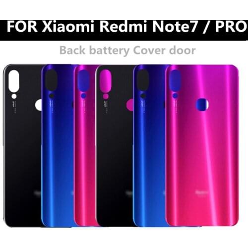 For Xiaomi Redmi note7 PRO Battery Cover Back Glass Panel Rear Door Housing Case For Redmi note 7 pro Back battery Cover door