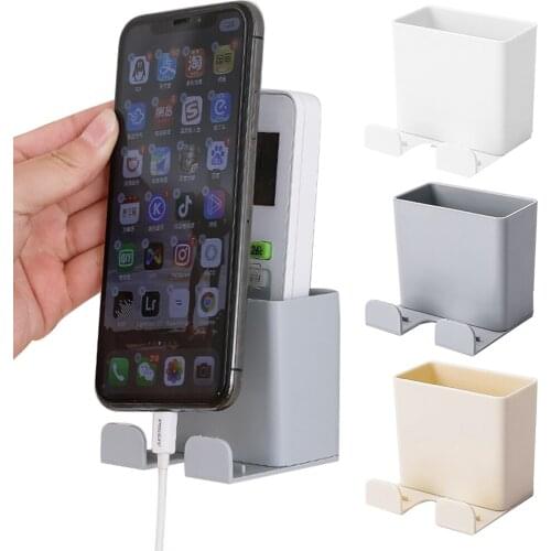 Wall Mounted Organizer Storage Box Remote Control Air Conditioner TV Remote Stand Holder Hotel Office Home Storage Organization