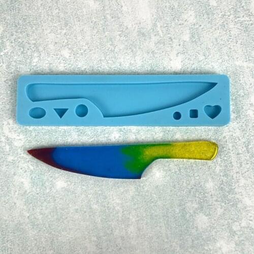 DIY Crafts Casting Tools Creative Knife Epoxy Resin Mold Long Dagger Silicone Mould