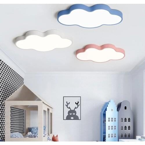 Macaron Cloud Led Ceiling Light Boy Girl Cute Childrens Room Lamp Bedroom Room Living Room Decoration
