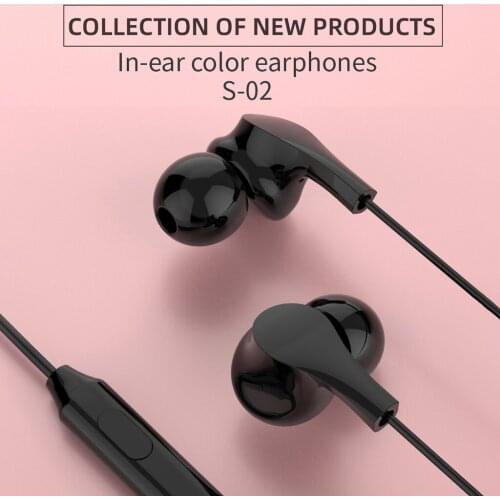 3.5mm In-ear Earphones Wired Earphones With Microphone Stereo Bass Earphone Control Universal For Mobile Sport Gaming Headset