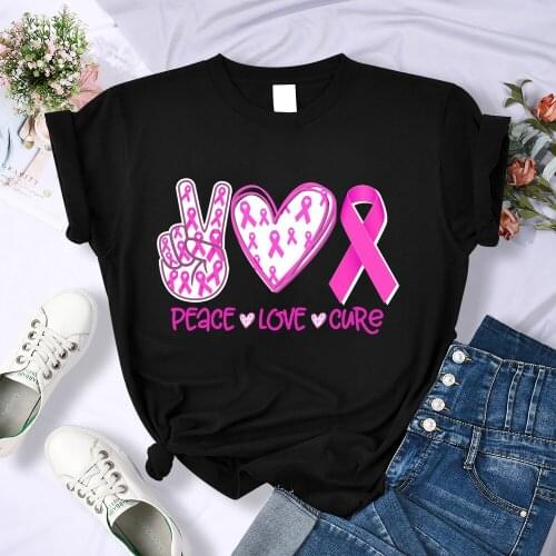 Mental Health Therapist Shirt Casual O-Neck Women T Shirt Psychologist Shirt Peace Love Cure Mental Health Tee Aesthetic Clothes