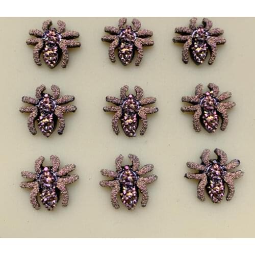 Lifelike Simulation Spider Animals Figure Toy Funny Practical Jokes Toys for Kids Halloween Party Decoration 13mm 90pcs -B703