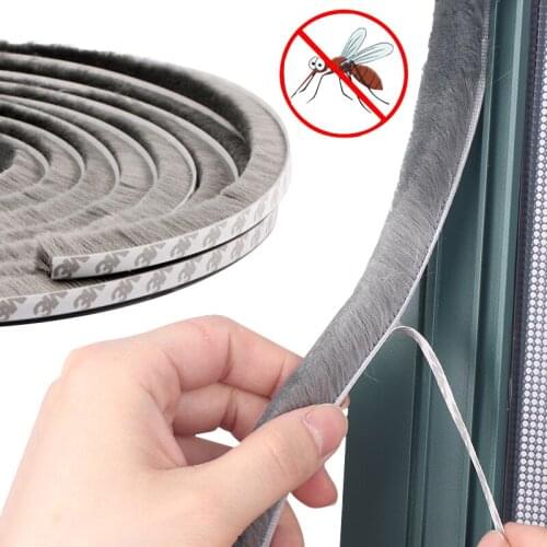 Self Adhesive Seal Strip Home Door Window glass bathroom Draught Pile Seal Film Door Swal Brush Sound Insulation Weather Strip