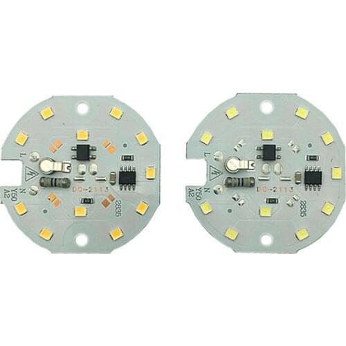 5PCS/lot LED Lamp 2835 Chip 5W 7W 220V 230V 240V Input Smart IC Driver Fit For DIY Cold Warm White LED bulb Spotlight