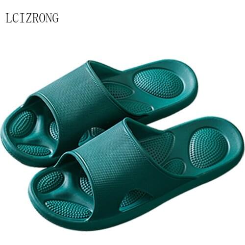 LCIZRONG Massage Men Slippers Home Comfortable Bathroom Slippers 7 Colors Beach Bedroom Slipper Male Female Couple Cute Shoes