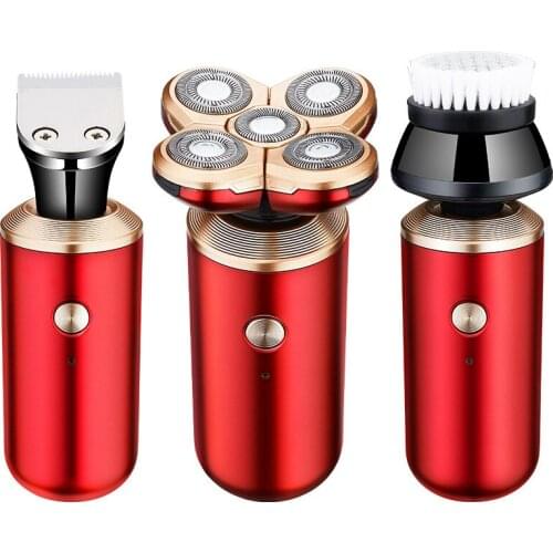 5 IN 1 Electric Shaver for Men Five Razor Beard Trimmer 3D Floating Shaver USB Rechargeable Multifunction Shaving Machines