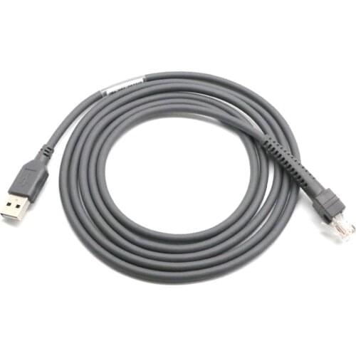 USB Cable 6.56 Ft 2M For Motorola Symbol Barcode Scanner LS1203 LS2208 LS4208 CBAU01-S07ZAR Drop Shipping Wholesale