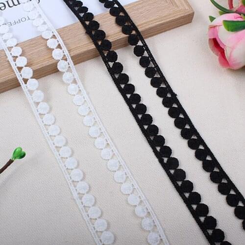 14yards/lot width 1.1cm water soluble lace Trim fabric DIY sewing doll dress curtain sofa home decoration accessories