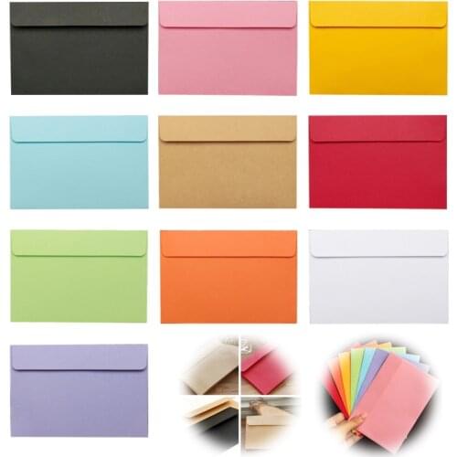50pcs Vintage Large Envelopes Postcard Letter Stationery Greeting Card Envelope Y3ND