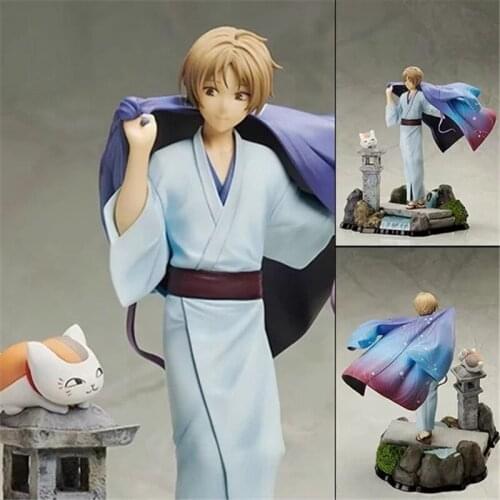 Anime Natsumes Book of Friends Natsume Yuujinchou Natsume Takashi with Madara PVC Action Figure Collectible Model Toys Doll