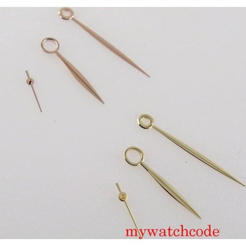 For ETA 6497 6498 Hand Winding Movement Rose Gold Yellow Gold Color High Quality Accessories