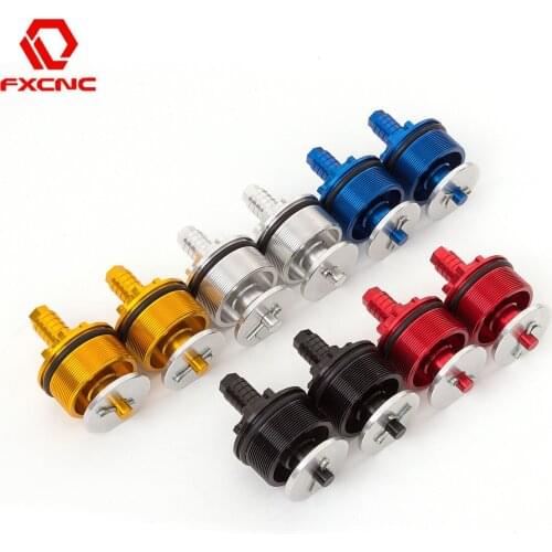 For Honda CB400 1992-1998 CB750 1992-2001 CNC Motorcycle Thread Preload Adjustable Fork Cap Bolts Fits 41mm Conventional Forks