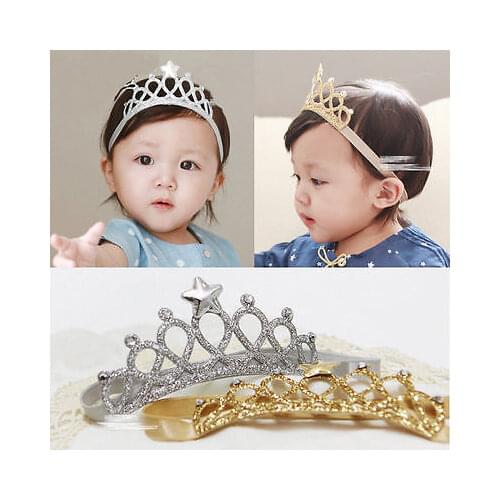 Emmababy Cute Sweet Baby Headwear Fashion Crown Modeling Newborn Baby Hair Accessories Hair Band 2021