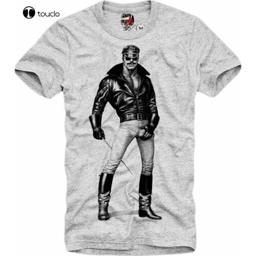 T-Shirt Gay Cop Police Toy Boy Tom Of Finland Leather Boots Cap Bdsm Tee Shirt