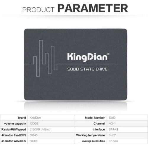KingDian 2.5" Internal Desktop Hard Disc High Speed Solid State Drive SATA3