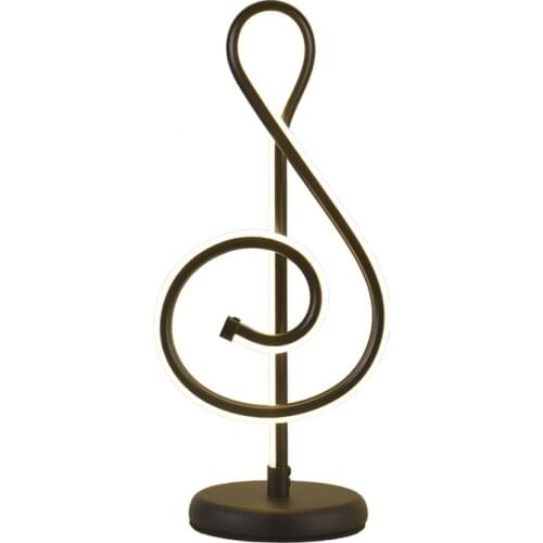 Modern Romantic Simple Music Note Heart Remote Control Table Lamp for Wedding Bedroom Kids Room Birthday Present Light 2242