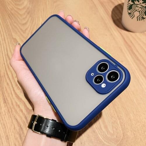 Matte Hard PC Phone Case For iPhone 12 11 Pro Max Mini X XR XS Max Silicone Cover Case For iPhone 6 6S 7 8 Plus SE 2020 Coque