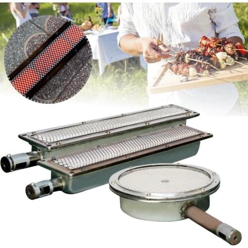 Metal Ceramic BBQ Barbecues Infrared Burner Barbecue Gas Grill Ceramic Heater Outdoor Cooking 440*95*5mm 410*80mm 310mm