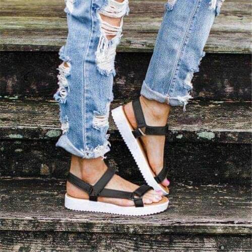 Fashion Womens Shoes 2021 Muffins shoe Beach Sandals Clogs With Heel Open Toe Espadrilles Platform Large Size Suit Female Beige