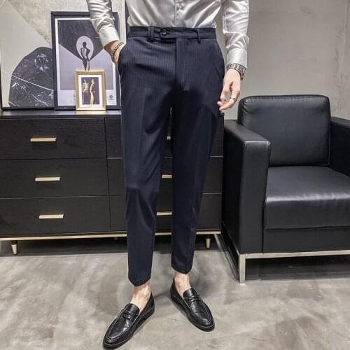 Mens casual suit winter pants