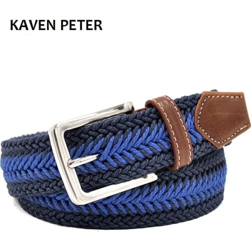 Men Braided Belt Casual Style Fish Bone Pattern Mens Golf Braided Belts With Wax Rope Material Mixed Color From 100 cm to160cm