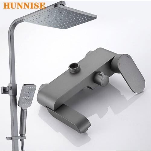 Moder Style Bathroom Shower Set with Rotable Shower Faucet Three Function Bathroom Shower System Bathtub Shower Mixer Faucet Set