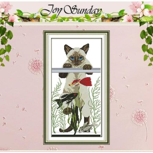 The cats favorite Patterns Counted Cross Stitch 11CT 14CT Cross Stitch Set Wholesale Cross-stitch Kit Embroidery Needlework