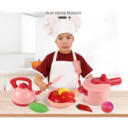 16Pcs Simulation Kitchen Cutlery Set Toy for Kids Boys Girls Simulated Cooking Utensils