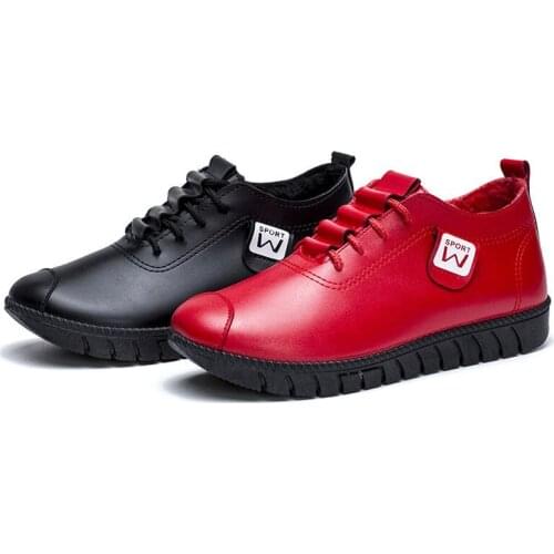 Sports and Leisure Shoes Autumn Womens Shoes Students' Low Top Doudou Shoes Womens Single Shoes Mothers Shoes Flats Shoes