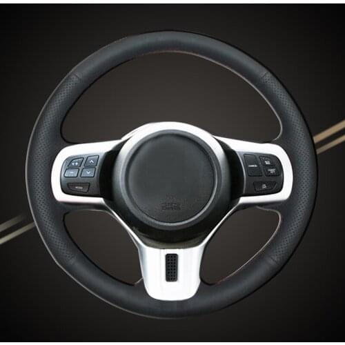 Car Braiding On The Steering Wheel Cover for Mitsubishi Lancer 10 EVO Evolution Auto Braid Wheel Covers Car-styling