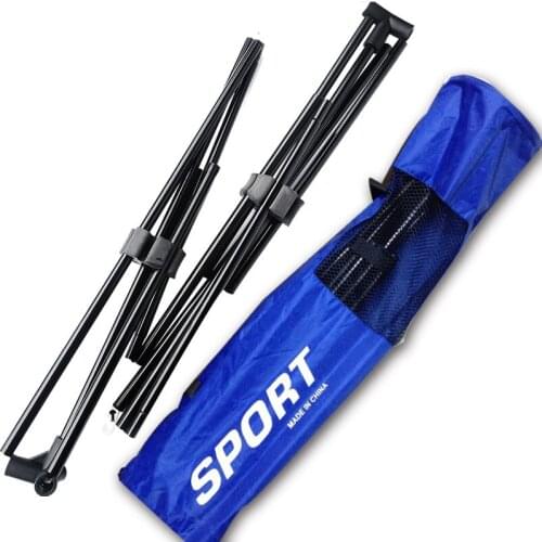 Portable folding badminton net rack tennis net rack indoor and outdoor adjustable badminton rack