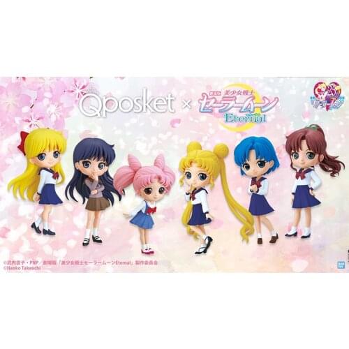 Pre-Sale Qposket Sailor Moon Tsukino Usagi School Uniform Japan Anime Figure Cartoon Model Toy Anime Toy Gift Collectible Model