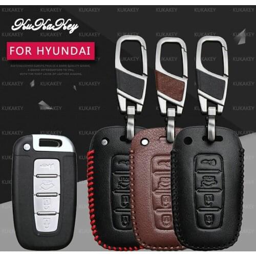 Remote Smart Car Key Case Cover For Hyundai Elantra Sonata Tucson Verna I30 IX45 Auto Key Fob Holder Keyring Styling Accessories