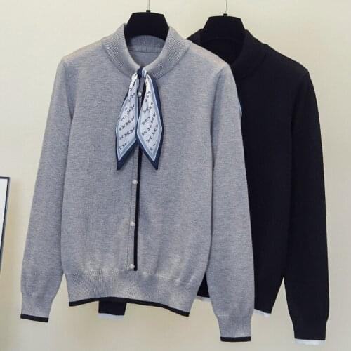 4XL plus size women autumn winter thick warm sweater pullover 2021 long sleeve button bow kintting Oversized sueters de mujer