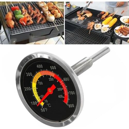 Barbecue Thermometer Oven Grill Pit Temp Gauge 10~400 Degree BBQ Smoker Grill Temperature Tester Kitchen Tool