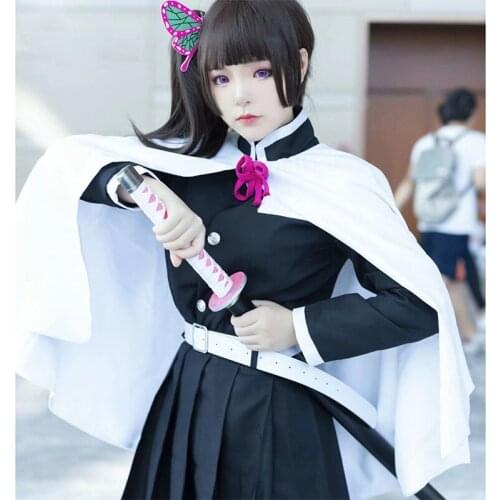Demon Slayer Kimetsu no Yaiba Tsuyuri Kanao Cosplay costume female cos dress uniform Halloween costumes Anime clothes
