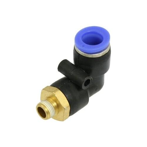 1 Pc 6mm 8mm 10mm OD Tube to 9.5mm M Thread Pneumatic Elbow Connector Quick Fitting