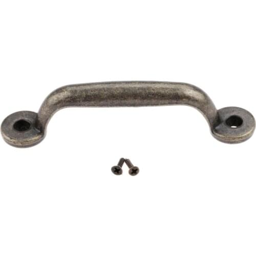 1 Pc Antique Bronze Furniture Handle Cabinet Handle and Knobs Door Handle Cupboard Drawer Kitchen Wood Box Cabinet Pulls 90*17mm