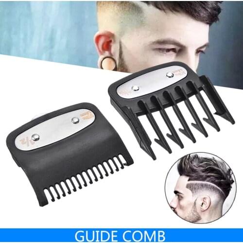 2pcs Hairdressing Cutting Blades Guide Comb Limit Combs Replaceable Trimmer Parts For Hair Clipper 1.5mm 4.5mm